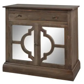 Sf26263ds Stylecraft Home Collection Milton - 2 Drawer Mirrored Door Wood