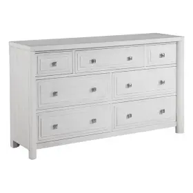 Ag-638-650n Sunset Trading Dover 7 Drawer 68 Inch Bedroom Storage Dresser Cerused White Oak Wood #2
