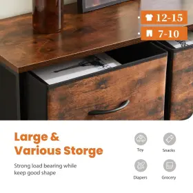 Sweetcrispy 708436299196 Dresser For Bedroom Fabric With 10 Drawers Tall Double Che #2