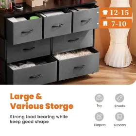Sweetcrispy 708436299325 Dresser For Bedroom Storage Drawers Tv Stand Fabric Tower #3