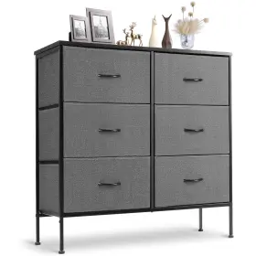 Sweetcrispy 708436638957 6 Drawers Dresser For Bedroom Kidsroom Furniture Small Chest Tower Storage