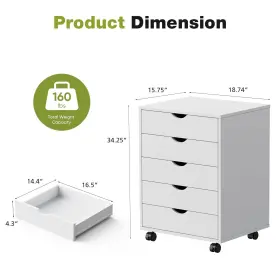 Sweetcrispy 722898009629 5 Drawer Chest Dressers Storage Cabinets Wooden Dresser Mobile Cabinet With #2 Sweetcrispy 722898009629 5 Drawer Chest Dressers Storage Cabinets Wooden Dresser Mobile Cabinet With #2