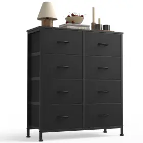 Cab-8bc-bk Sweetcrispy 8 Drawer Dresser With Fabric Bins Storage Tower Organizer For Bedroom