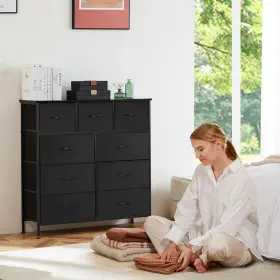 Sw52-9bkn Sweetcrispy Dresser For Bedroom With 9 Fabric Drawers Tall Chest Organizer Units Clothi #2