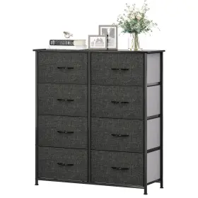 Taus 197839418981 Fabric 8 Drawers Dresser Tall Tower Chest Of Storage For Bedroom
