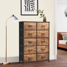 Beysh0000728be Taus Chest Of Fabric Drawers Dresser 10 Bins Furniture Bedroom Storage Organizer Beysh0000728be Taus Chest Of Fabric Drawers Dresser 10 Bins Furniture Bedroom Storage Organizer