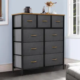 Ftft03672 Taus Dresser 9 Drawers Nightstand Storage Organizer Bedside Closet Cabinet For Room