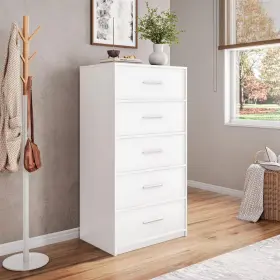 Techni Home 445014741793 White 5 Drawer 22.5 Inch Wide Dresser Techni Home 445014741793 White 5 Drawer 22.5 Inch Wide Dresser