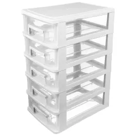 317344i07655j0irk Toddmomy Multifunctional 5-drawer Plastic Storage Cabinet Organizer Portable Clear Des