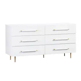 Tov-b44095-uk Tov Furniture Trident White 6 Drawer Dresser