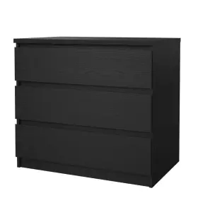 702986161 Tvilum Scottsdale 3 Drawer Chest Black Woodgrain
