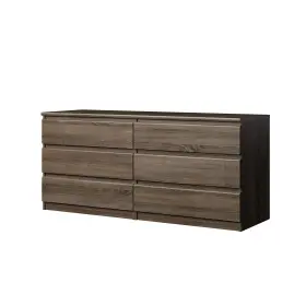 Tvilum 840268109011 6 Drawer Double Dresser Truffle