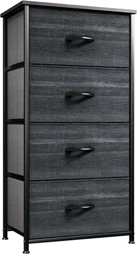 Ftbfsd0106b Uforic 4-drawer Dresser Organizer Unit For Bedroom Living Room Charcoal Black Ftbfsd0106b Uforic 4-drawer Dresser Organizer Unit For Bedroom Living Room Charcoal Black