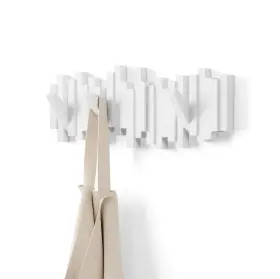 Umbra B005m8ywuo Sticks Wall-mounted Coat Rack Rail Hook With 5 Retractable Pegs Modern
