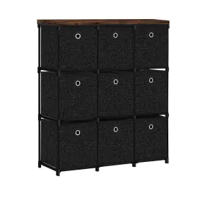Vasicar 741365425953 Fabric Dresser With 9 Drawers Tall Cube Organizer For Closet Storage Drawer