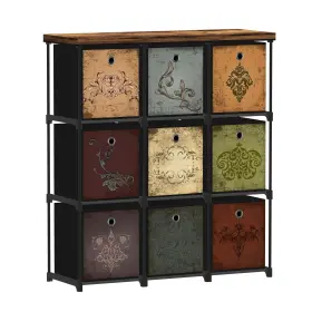 Vasicar 741365425977 Fabric Dresser With 9 Drawers Diy Cube Organizer For Closet Storage Drawer