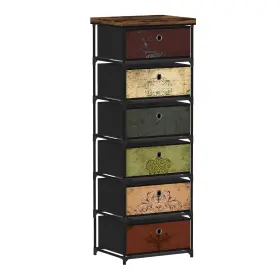Vasicar 792671260523 6 Drawers Storage Organizer Cabinet Decorative Chest Small Dresser