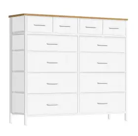 Vasicar 792671260684 Compact 12 Drawers Dresser For Bedroom Fabric Storage Tower Chest Of Drawer