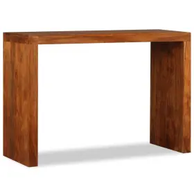 244671 Vidaxl Console Table Brown Solid Acacia Wood Medium Durable