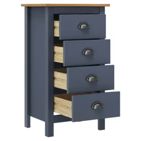 288913 Vidaxl Sideboard Storage Side Cabinet Furniture Living Room Solid Wood Pine #3