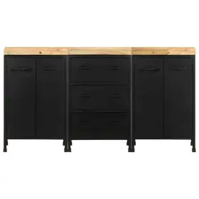 3074904 Vidaxl Rough Mango Wood Sideboard With 3 Drawers And 4 Doors Storage Cabinet #2 3074904 Vidaxl Rough Mango Wood Sideboard With 3 Drawers And 4 Doors Storage Cabinet #2