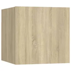 3079715 Vidaxl Nightstand Bedside Storage Cabinet With Door Engineered Wood