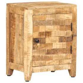 320802 Vidaxl Solid Mango Wood Bedside Cabinet Wooden Nightstand Furniture