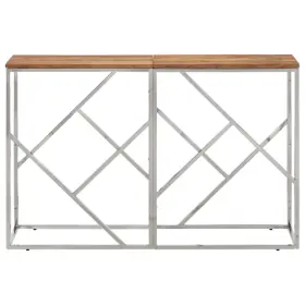 349999 Vidaxl Console Table Hallway Living Room Stainless Steel And Tempered Glass