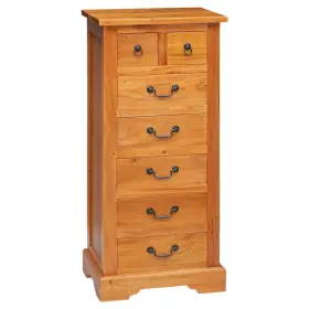 42009933 Vidaxl Chest Of Drawers With Drawer Natural 17.72 X 13.78 39.57 In