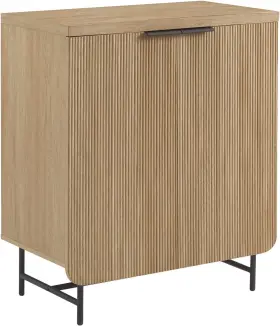 Reel7jco Walker Edison Reema Fluted Door Accent Table 32 Inch Coastal Oak