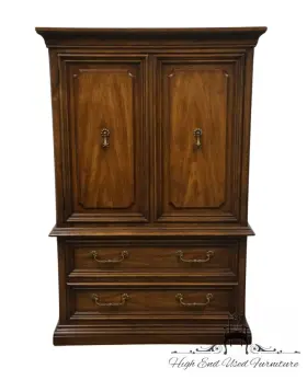 725-51 White Of Mebane Solid Walnut Italian Provincial 40 Inch Door Chest - Kashm