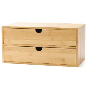 4-snh-b-005 Wisuce Bamboo Desk Drawer Organizer 2 Desktop With Drawers Tableto