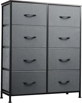 Wlive 313027476445 Fabric Dresser For Bedroom Tall With 8 Drawers Storage Tower Wit