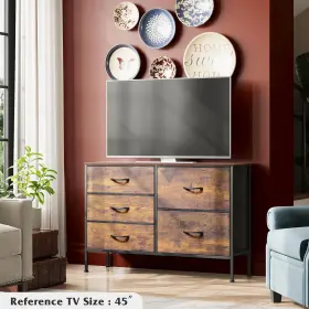 Wlive 313099052011 Dresser For Bedroom With 5 Drawers Wide Drawer Organizers #2