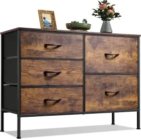 Wlive 313099052011 Dresser For Bedroom With 5 Drawers Wide Drawer Organizers