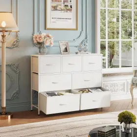 Wlive 445014233205 Dresser With 7 Drawers Dressers For Bedroom Fabric Storage Tower Hallway Ent #2
