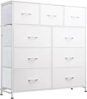 Wlive 445020442493 9-drawer Dresser Fabric Storage Tower For Bedroom Hallway Closet Tall Chest