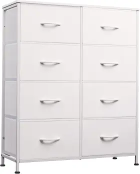 Wlive 696575780067 Fabric Dresser For Bedroom Tall With 8 Drawers Storage Tower Of