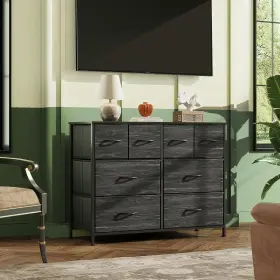 Asng052dk2 Wlive Dresser For Bedroom With 8 Drawers Wide Fabric Storage And Organiza #2