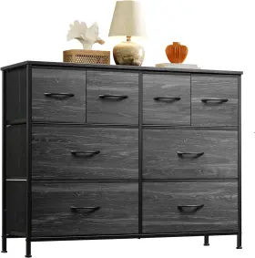 Asng052dk2 Wlive Dresser For Bedroom With 8 Drawers Wide Fabric Storage And Organiza