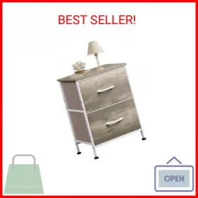 Asng067 Wlive Nightstand 2 Drawer Dresser For Bedroom Small With Drawers Be