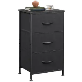 Asng072dk Wlive Dresser With 3 Drawers Fabric Nightstand Organizer Unit Storage Fo