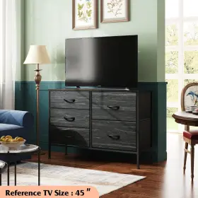 Asng081dk2 Wlive Dresser For Bedroom With 5 Drawers Wide Drawer Organizers #2