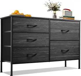 Asng081dk2 Wlive Dresser For Bedroom With 5 Drawers Wide Drawer Organizers