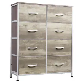 Asng515 Wlive Fabric Dresser For Bedroom Tall With 8 Drawers Storage Tower F