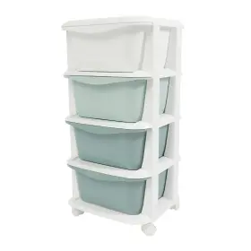 Woopjeem 756993686508 Storage Unit 4 Tier Plastic Drawers Cart With Universal Wheels Roll Woopjeem 756993686508 Storage Unit 4 Tier Plastic Drawers Cart With Universal Wheels Roll