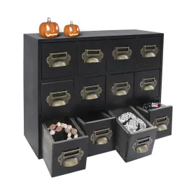 Wsrrlun 753781847202 12 Drawer Storage Cabinet Vintage Desktop Organizer With Decorative S