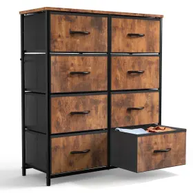 Yangming 760790198461 8 Drawer Fabric Dresser For Bedroom Chest Of Organizer Storage