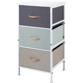 3t0b00m Yohkoh Tall Dresser Storage Drawers Stand With 3 Removable Fabric Drawers-organizer