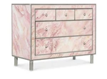 Hooker Furniture 5000-85002 Komen 43"W Drawer Resin Dresser Pink / Silver. Fixed Price $1200.00.